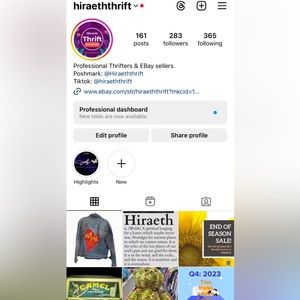 Follow us on IG @Hiraeththrift!